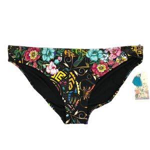 Johnny Was Floral Peace Hipster Bikini Bottom Size XXL